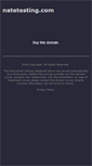 Mobile Screenshot of natetesting.com